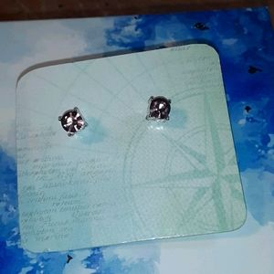 Pink Jewel Stud Earrings